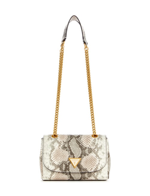 Guess Cosette Mini Convertible Crossbody Flip Bag, Taupe Multi product photo