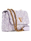 Guess Giully Mini 2-Compartment Convertible Flap Bag, Lavender product photo View 03 S