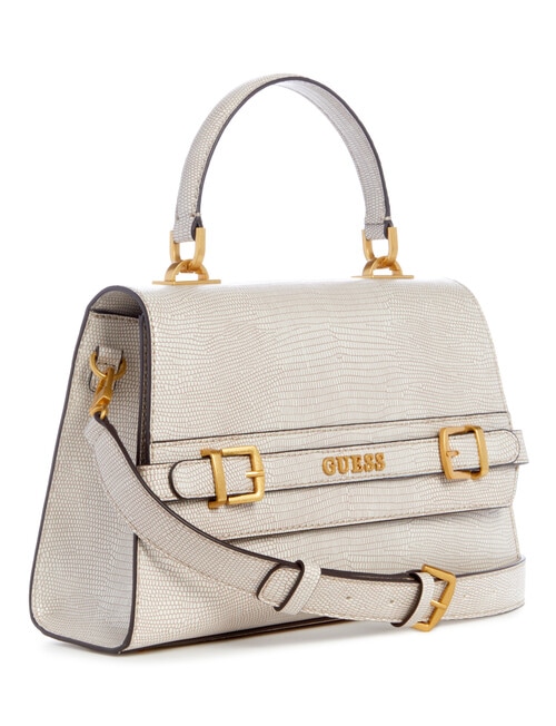Guess Sestri Top Handle Flap Bag, lizard product photo View 03 L