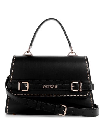 Guess Sestri Top Handle Flap Bag, Black product photo