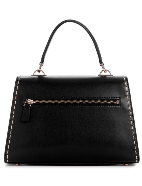 Guess Sestri Top Handle Flap Bag, Black product photo View 02 L