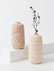 M&Co Arcadia Vase, Stripe product photo View 03 S