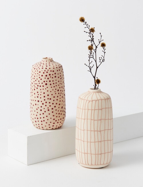 M&Co Arcadia Vase, Stripe product photo View 03 L