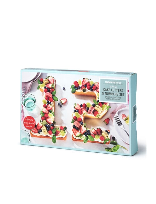 Soffritto Cake Letters & Numbers Baking Set, 10 Piece product photo