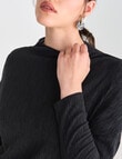 State of play Ava Crinkle Top, Black product photo View 04 S