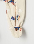 Teeny Weeny Sleep Flying Teddy Sleepsuit, Cream product photo View 03 S
