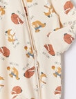 Teeny Weeny Sleep Forrest Animals Sleepsuit, Neutral product photo View 02 S
