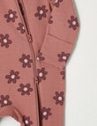 Teeny Weeny Sleep Ditsy Flower Sleepsuit, Pink product photo View 02 S