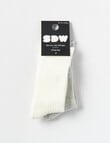 Simon De Winter Rib Knee High Socks, 2-Pack, Grey & Cream product photo View 02 S