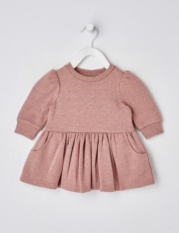 Teeny Weeny Fleece Dress, Elsie Pink product photo