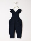 Teeny Weeny Jaquard Overalls, Navy product photo View 02 S