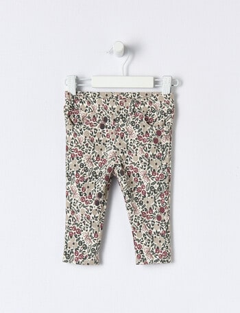 Teeny Weeny Ditsy Floral Jeggings, Warm White product photo