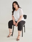 Studio Curve Double Layer Top, White product photo View 03 S