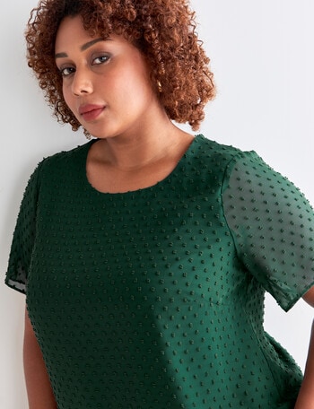 Studio Curve Dobby Double Layer Top, Emerald product photo