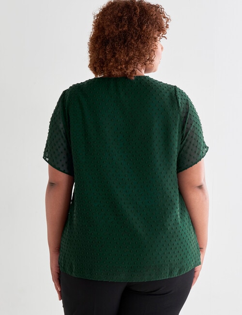 Studio Curve Dobby Double Layer Top, Emerald product photo View 02 L