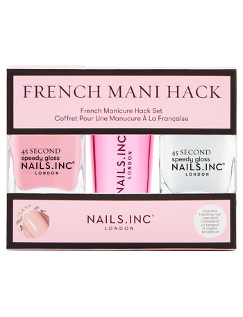 Nails Inc French Mani Hack Nail Polish Duo and Stamp Set product photo