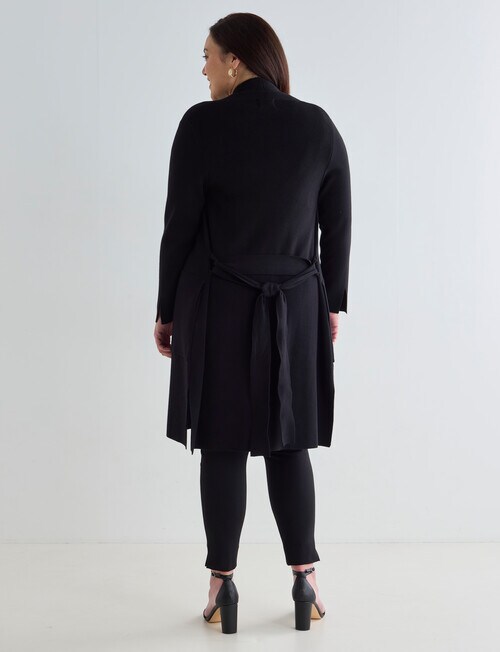 Studio Curve Coatigan, Black - Knitwear
