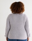 Studio Curve Lofty Jumper, Lavender Marle product photo View 02 S