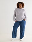 Studio Curve Lofty Jumper, Lavender Marle product photo View 03 S