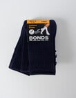 Bonds Logo Crew Sock, 3-Pack, School Navy product photo View 02 S