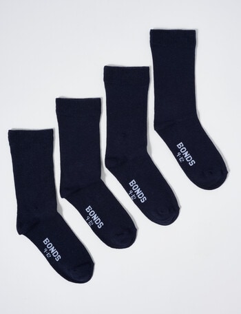 Bonds Oxford Sock, 4-Pack, School Navy product photo