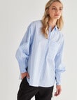 Mineral Melt Stripe Shirt, Blue product photo