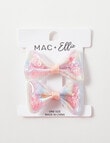 Mac & Ellie Sparkle Bow Clip, 2-Pack, Pink product photo View 02 S