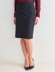 Oliver Black Tailored Pencil Skirt, Pinstripe product photo View 05 S