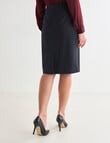 Oliver Black Tailored Pencil Skirt, Pinstripe product photo View 02 S