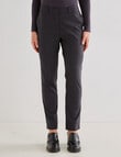 Oliver Black Check Tapered Leg Pant, Charcoal product photo