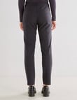 Oliver Black Check Tapered Leg Pant, Charcoal product photo View 02 S