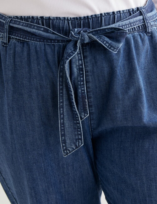 Denim Republic Curve Wide Leg Denim Jean, Dark Wash product photo View 04 L