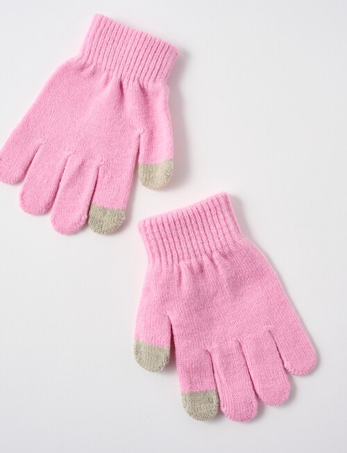 Mac & Ellie Flamingo Contrast Finger Glove, Pink product photo View 03 L