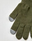 No Issue Contrast Fingertip Glove, Khaki product photo View 02 S