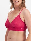 Berlei Because Lace Bralette, Hot Hibiscus, A-DD product photo View 04 S