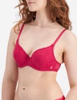 Berlei Because Lace Lightly Lined Bra, Hibiscus, B-E product photo View 02 S