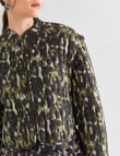 State of play Cosmos Jacket, Green Pattern product photo View 04 S