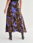 State of play Winona Split Skirt, Purple & Brown product photo View 02 S