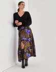 State of play Winona Split Skirt, Purple & Brown product photo View 03 S