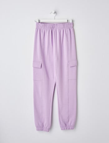 Switch Cargo Fleece Trackpant, Lavender product photo