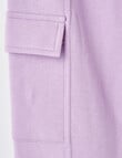 Switch Cargo Fleece Trackpant, Lavender product photo View 02 S