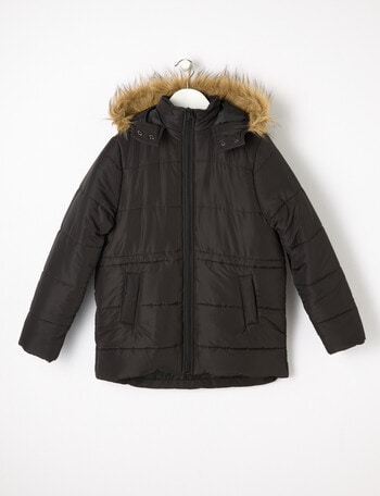 Switch Longline Puffer Jacket, Black product photo
