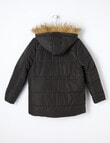 Switch Longline Puffer Jacket, Black product photo View 02 S