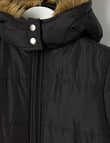 Switch Longline Puffer Jacket, Black product photo View 03 S