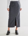 State of play Muse Skirt, Charcoal Stripe product photo View 03 S