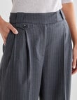 State of play Otto Wide Leg Pant, Charcoal Stripe product photo View 04 S
