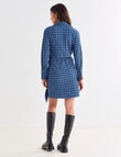 Mineral Evie Checkered Dress, Blue & Black product photo View 02 S