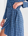 Mineral Evie Checkered Dress, Blue & Black product photo View 04 S