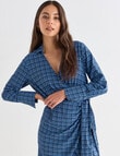 Mineral Evie Checkered Dress, Blue & Black product photo View 05 S