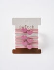 Switch Hair Ties, 6-Piece, Dusky Pink product photo View 02 S